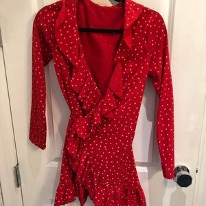 Reformation Wrap Dress with Stars